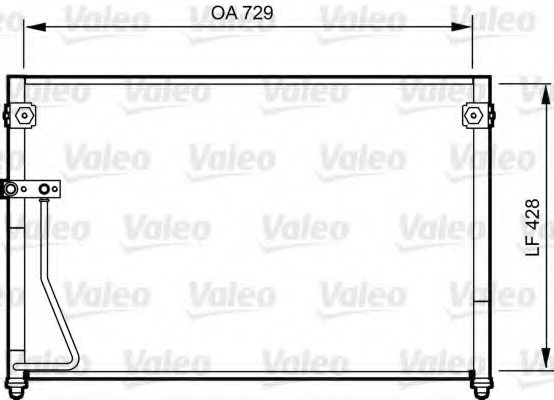 VALEO 814261 Condenser, air conditioning